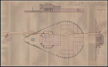 Floor plan of the distillery, Pescara 26 September 1938 Distilleria Aurum, planimetria stabilimento, Pescara 1938 - san dl SAN IMG-00003395.jpg