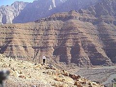 The mountainous region of Al Hajar Mountains near Hatta in northern UAE