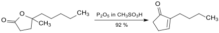 Synthese von Dihydrojasmon mittels Eaton-Reagenz