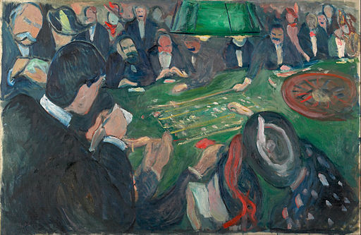 Edvard Munch - At the Roulette Table in Monte Carlo - Google Art Project