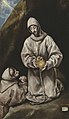 El Greco - Saint Francis and Brother Leo in Meditation, Frati 132w.jpg