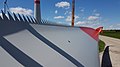 * Nomination: Rotor blade with chevrons (saw tooth patterns on the trailing edge) of an Enercon wind turbine at Rot am See --Michael32710 23:05, 26 November 2018 (UTC) * * Review needed