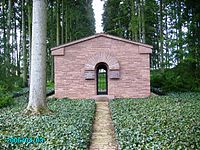 Entrance to German War Cemetery at Romagne-sous-Montfaucon.