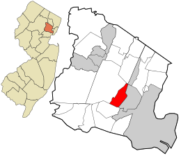Расположение в графстве Эссекс и штате Нью-Джерси.