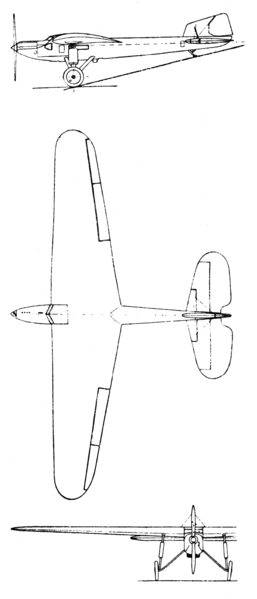 File:Fairey Long Range Monoplane 3-view L'Aérophile September,1929.png
