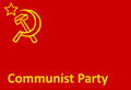 Vlag van die Kommuniste Party van Brittanje.
