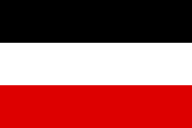Bandera utilizada durante el dominio alemán (1900-1914)