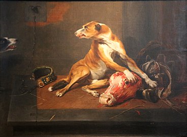 Deux chiens dans un garde-manger Frans Snyders