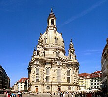 Reconstructed Frauenkirche with other reconstructed Baroque buildings on the Neumarkt Frauenkirche in Dresden, 3.jpg