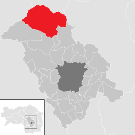 Poloha obce Frohnleiten v okrese Graz-okolie (klikacia mapa)