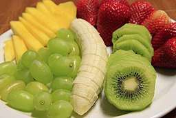 Fruit salad plate