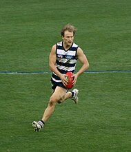 Gary Ablett, Jr. finished as Geelong's best player, racking up with 34 disposals, 3 marks and 5 tackles Garry Ablett, Jr.jpg