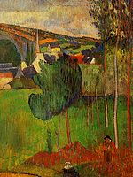 Gauguin Vue sur Pont-Aven prise de Lezaven.jpg