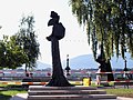 Mémorial Élisabeth de Wittelsbach. L'impératrice d'Autriche, reine de Hongrie fût assassinée le 10 septembre 1898 sur le quai du Mont-Blanc alors qu'elle sortait de l’hôtel Beau-Rivage.