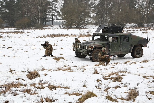 Soldiers from the 43rd Mechanized Battalion during exercises, 2015