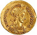 Solidus, AD 408–423.