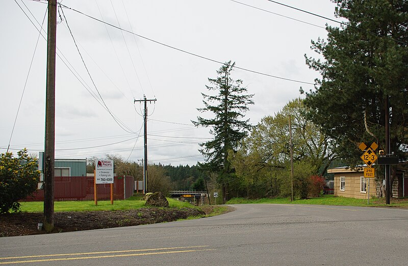 File:Grahams Ferry and Clutter roads at Mulloy, Oregon.JPG