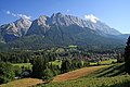 Grainau mit Alpspitze, Waxensteinen und Zugspitze