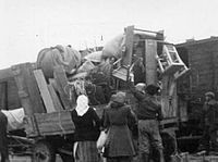 Deported Hungarians of Guta (Kolarovo) in Mlada Boleslav, Czechoslovakia, February, 1947 (photo: Dr. Karoly Ravasz) Gutaiak.jpg