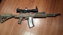 HCAR (Heavy Combat Assault Rifle), a modernized lightweight civilian variant of the M1918 BAR produced by the Ohio Ordnance Works. HCAR.jpg