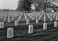 Hampton National Cemetery, Phoebus Addition, Cemetery Road at Marshall Avenue (Hampton County, Virginia).jpg