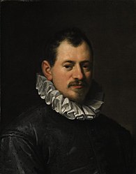 Portrait of Jacopo Biliverti 1586. oil on canvas medium QS:P186,Q296955;P186,Q12321255,P518,Q861259 . 58.5 × 46 cm (23 × 18.1 in). Aachen, Suermondt-Ludwig-Museum.