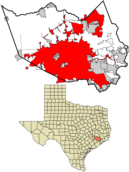 File:Harris County Texas incorporated and unincorporated areas Houston highlighted.svg