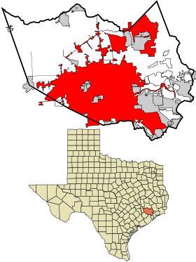 Localização de Houston