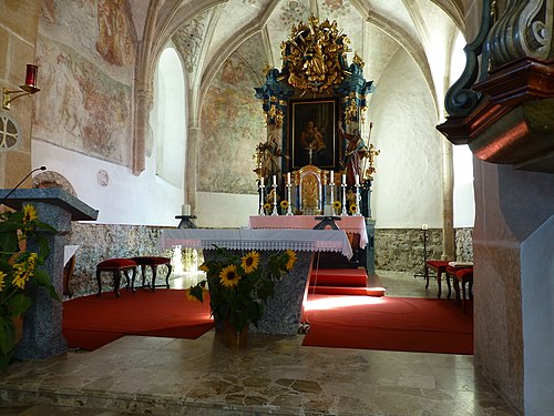 Church interior at Hohentauern