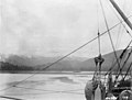 Hoisting buoy aboard the cableship Dellwood, ca May 28, 1924 (INDOCC 809).jpg