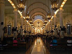 Church nave in 2013