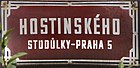 Čeština: Hostinského ulice ve Stodůlkách v Praze 13 English: Hostinského street, Prague.