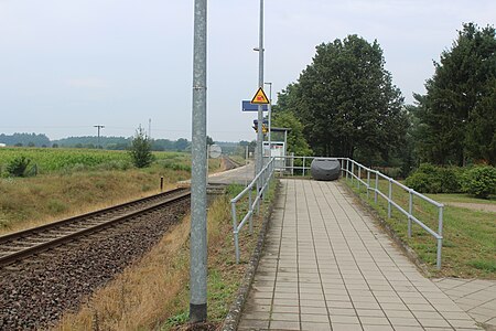 Hp Fretzdorf, Bahnsteig