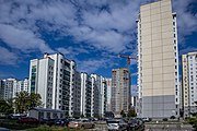 English: Hrušaŭka neighbourhood. Minsk, Belarus Беларуская: Гістарычны раён Грушаўка і яго забудова. Мінск, Беларусь Русский: Исторический район Грушевка и его застройка. Минск, Беларусь