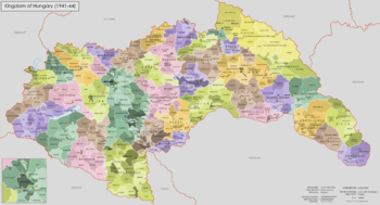 Hungría 1941-44 Mapa Administrativo.png