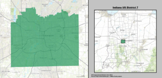 Indianas 7th congressional district District that encompasses most of Marion County and Indianapolis, except for the far north side