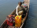 Inle Lake, Intha woman in boat, Myanmar.jpg