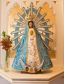 Image of Our Lady of Lujan from the IVE seminary in Washington, DC. Institute-of-the-incarnate-word-our-lady-of-lujan-iveamerica.jpg