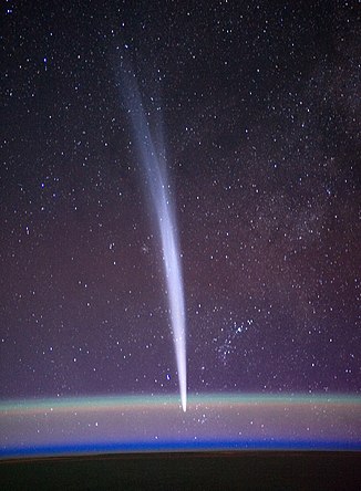 Comet Lovejoy seen from orbit
