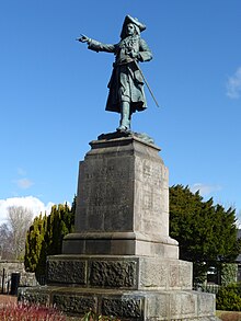 Statue of James, Earl of Angus on the Cameronian Memorial at Douglas James Douglas, Earl of Angus statue.JPG