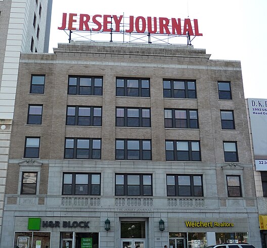 The newspaper's circa-1911 headquarters at 30 Journal Square