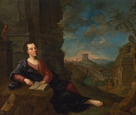 Portrait of Johann Joachim Winckelmann against classical landscape, after 1760 (Royal Castle in Warsaw)