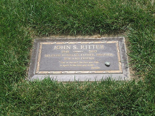 Ritter's grave marker