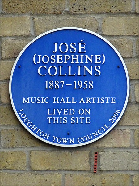 File:José (Josephine) Collins (1887-1958) Music Hall Artiste Lived on this site.jpg