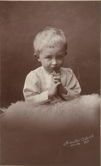 Charles as a child, c. 1889