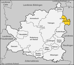 Kirchentellinsfurt i Landkreis Tübingen