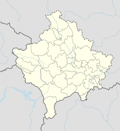 Situo sur mapo celloko Kosovo (Kosovo)