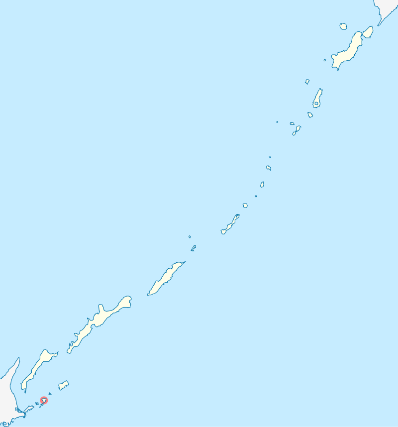 Карта курильского заповедника