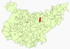 Расположение муниципалитета Ла-Аба на карте провинции