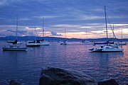 Lake Champlain at dusk